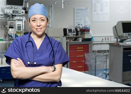 Surgeon in operating theatre