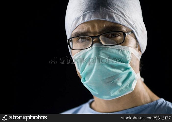 Surgeon looking