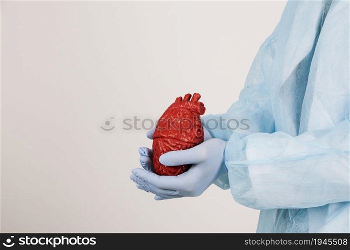 surgeon with heart. High resolution photo. surgeon with heart. High quality photo