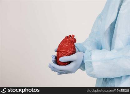 surgeon with heart. High resolution photo. surgeon with heart. High quality photo