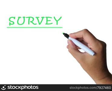 Survey Word Meaning Collecting Information From Sample
