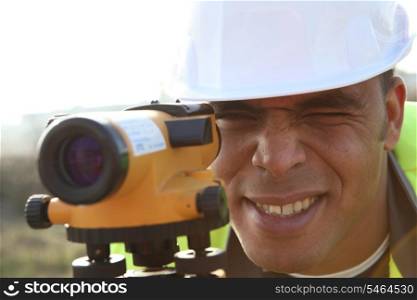 surveyor working