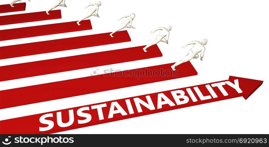 Sustainability Information and Presentation Concept for Business. Sustainability Information