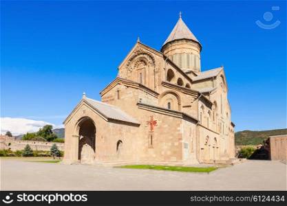 Svetitskhoveli Cathedral is a Georgian Orthodox cathedral located in Mtskheta, 20km northwest of the capital of Tbilisi, Georgia