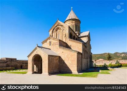 Svetitskhoveli Cathedral is a Georgian Orthodox cathedral located in Mtskheta, Georgia