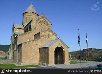 Svetitskhoveli Orthodox Cathedral in the historical town Mtskheta. Georgia