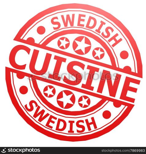 Swedish cuisine stamp