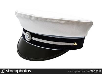Swedish graduation cap isoalted on white