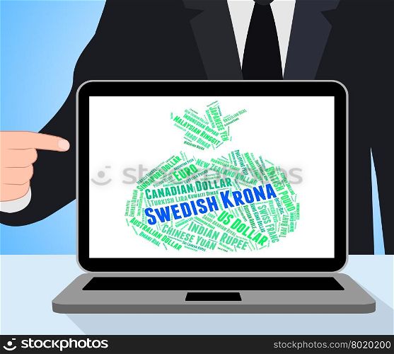 Swedish Krona Representing Exchange Rate And Sweden