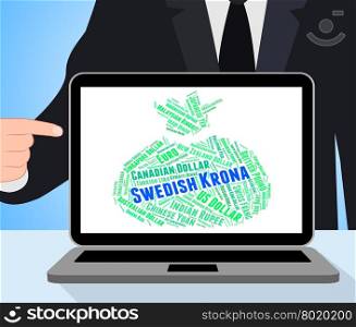 Swedish Krona Representing Exchange Rate And Sweden