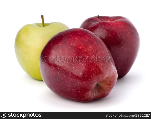 Sweet apples isolated on white background