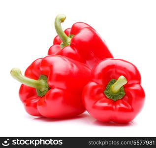 Sweet bell pepper isolated on white background cutout