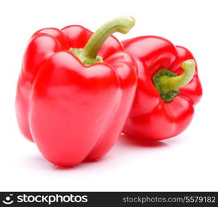 Sweet bell pepper isolated on white background cutout