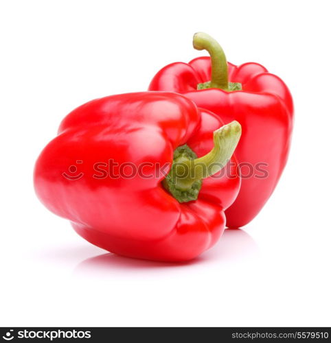 Sweet bell pepper isolated on white background cutout