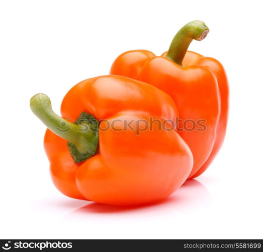 Sweet bell pepper isolated on white background cutout