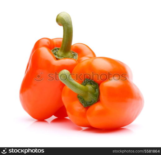 Sweet bell pepper isolated on white background cutout