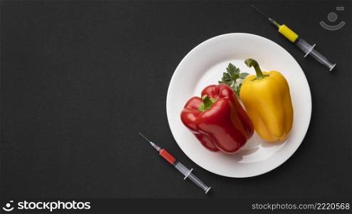 sweet bell peppers injected with gmo chemicals