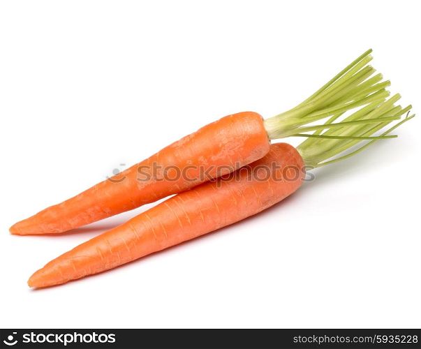 sweet carrot vegetable isolated on white background cutout