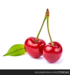 sweet cherry fruits isolated on white background.. sweet cherry fruits isolated on white background