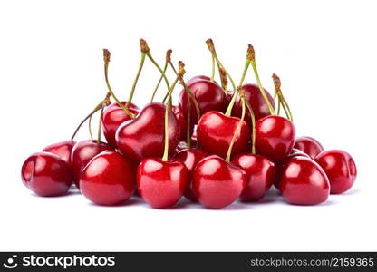 sweet cherry fruits isolated on white background.. sweet cherry fruits isolated on white background