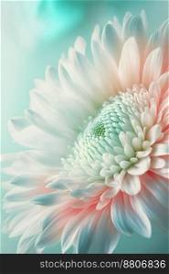 Sweet color gerbera flower in bokeh texture soft blur for background with pastel color
