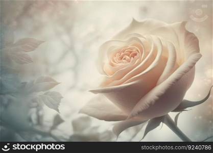 Sweet color roses in soft style for background. Neural network AI generated art. Sweet color roses in soft style for background. Neural network AI generated