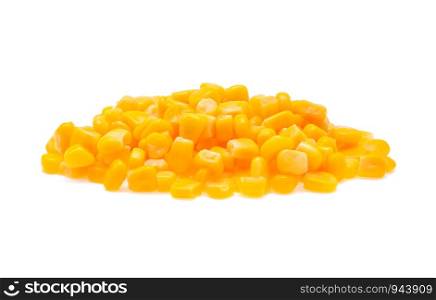 Sweet corn isolated on white background