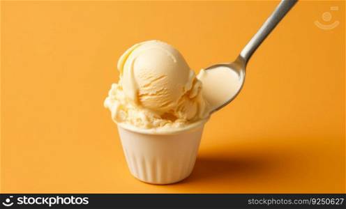 Sweet ice cream. Illustration Generative AI
