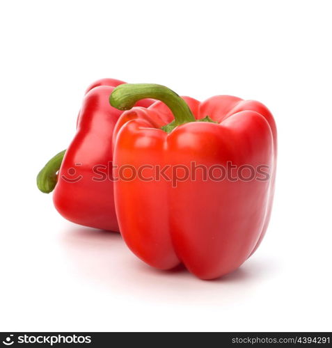 sweet pepper isolated on white background