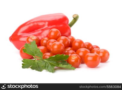 sweet pepper isolated on white background