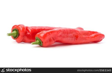 sweet pepper isolated on white background