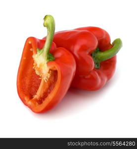 sweet pepper isolated on white background