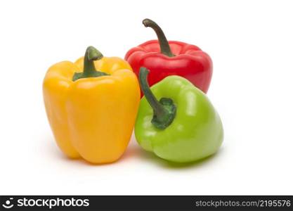 sweet pepper isolated on white background. sweet pepper isolated