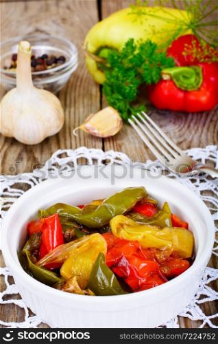 Sweet Peppers Grilled with Balsamic, Garlic Studio Photo. Sweet Peppers Grilled with Balsamic, Garlic