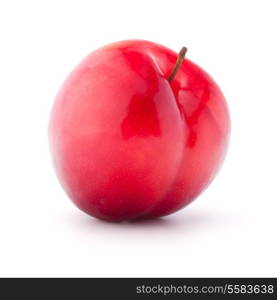 Sweet plum isolated on white background cutout