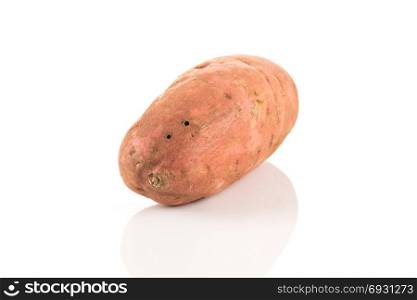 Sweet potato batata on the white background isolated