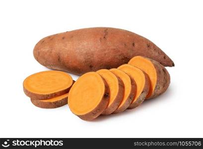 Sweet Potato isolated on white background. Sweet Potato