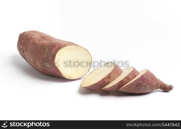 Sweet potatoe with slices