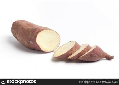 Sweet potatoe with slices