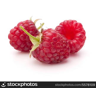 Sweet raspberry isolated on white background cutout