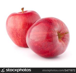 Sweet red apples isolated on white background
