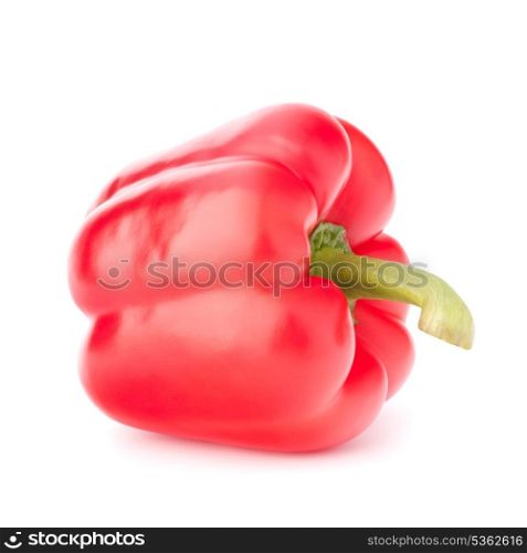 Sweet red pepper isolated on white background cutout