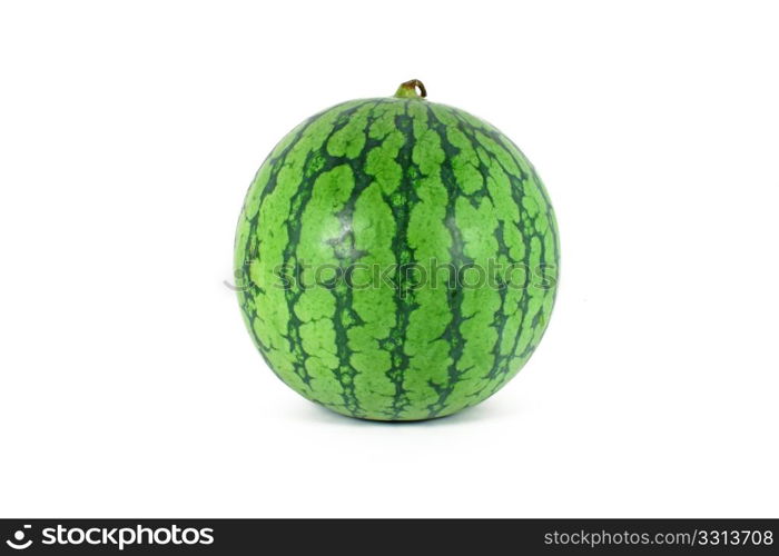 Sweet ripe baby melon, isolated on white