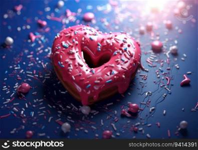 Sweetheart Affection. Love Concept with a Heartwarming and Sweet Touch. Valentine concept background..  
