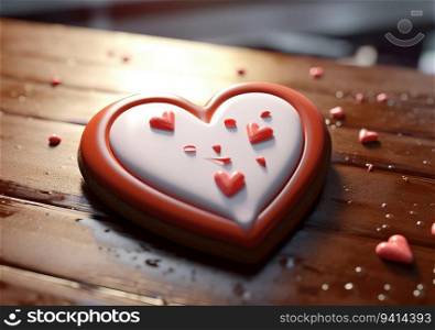 Sweetheart Affection. Love Concept with a Heartwarming and Sweet Touch. Valentine concept background..  