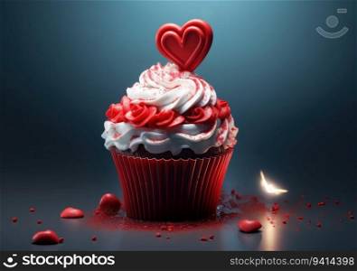 Sweetheart Affection. Love Concept with a Heartwarming and Sweet Touch. Valentine concept background.