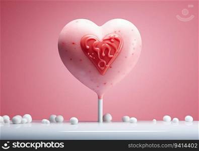 Sweetheart Affection. Love Concept with a Heartwarming and Sweet Touch. Valentine concept background.