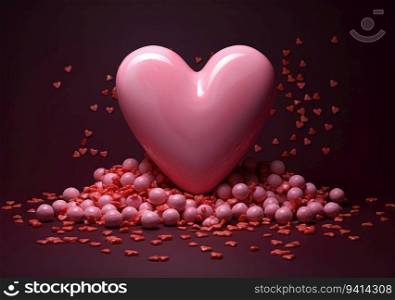 Sweethearts Forever. A Concept of Love Embodied by Sweetness and Devotion. Valentine concept background..  