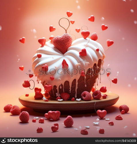 Sweethearts Forever. A Concept of Love Embodied by Sweetness and Devotion. Valentine concept background..  