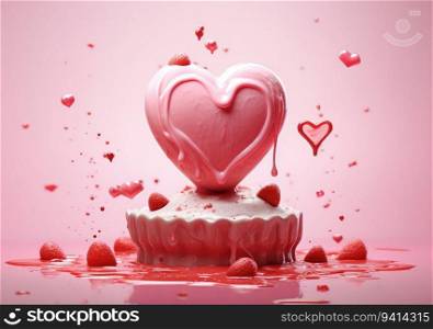 Sweethearts Forever. A Concept of Love Embodied by Sweetness and Devotion. Valentine concept background..  